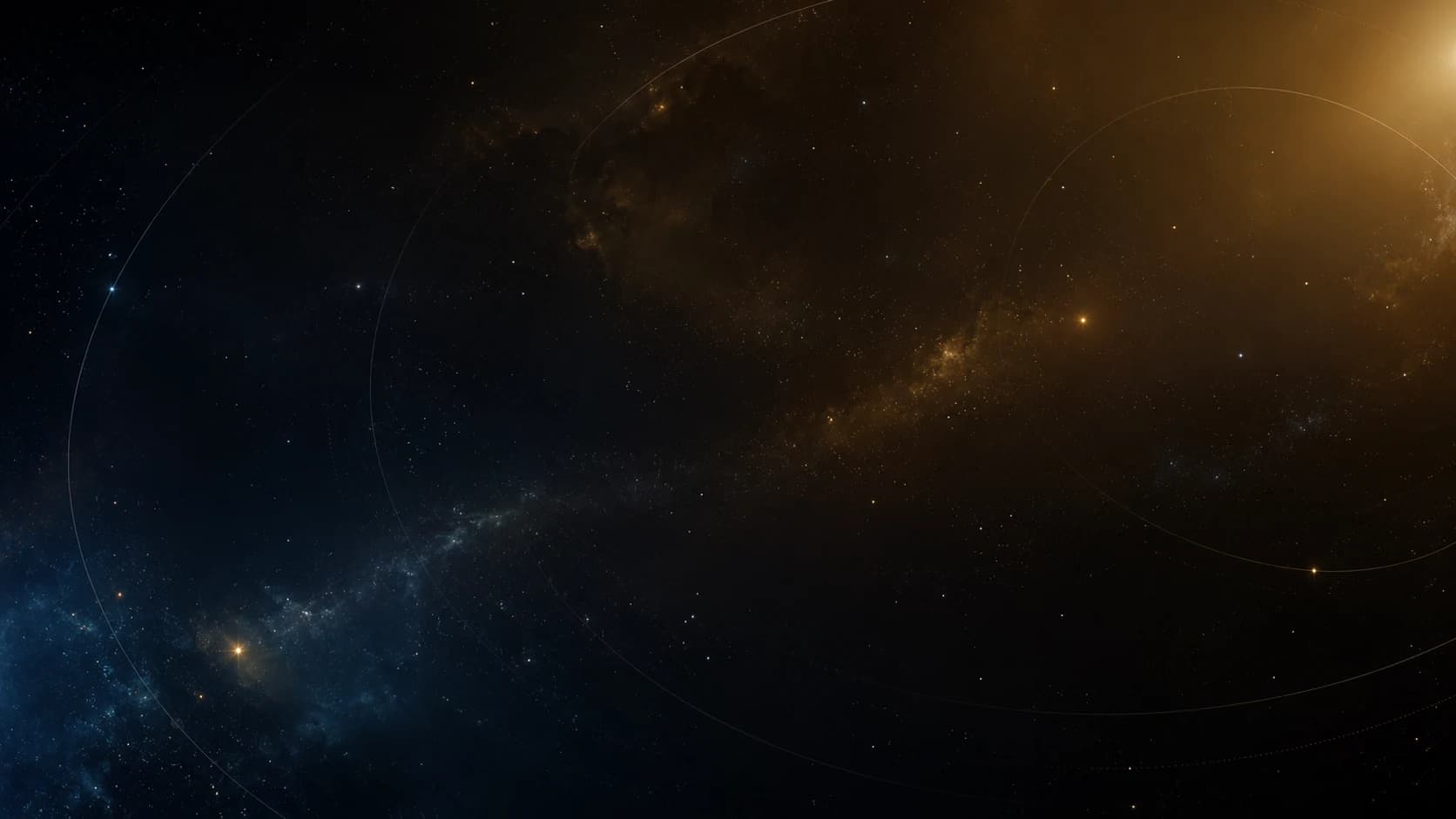 深空星场与星云背景